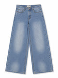 ICE BLUE WIDE LEG JEANS