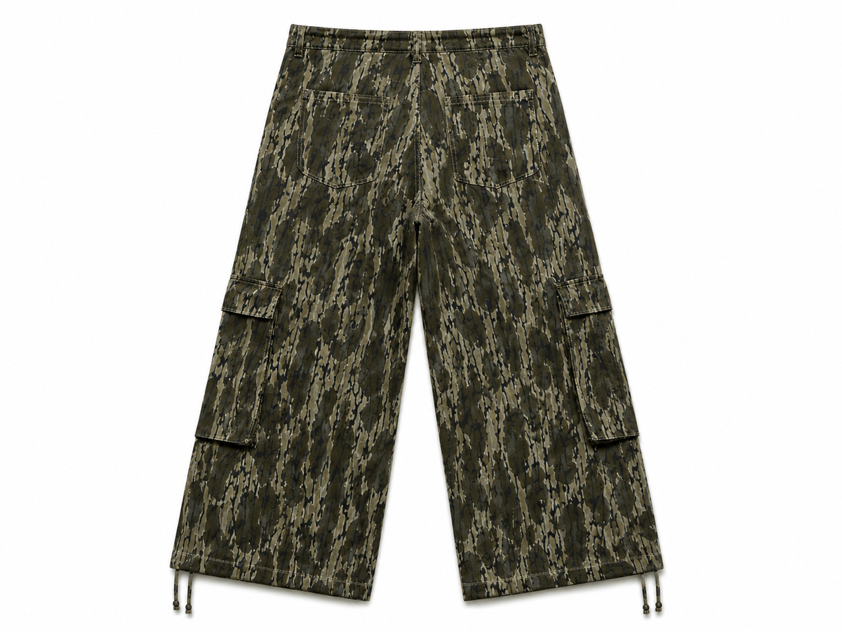 TIGER CAMO WIDE LEG CARGO